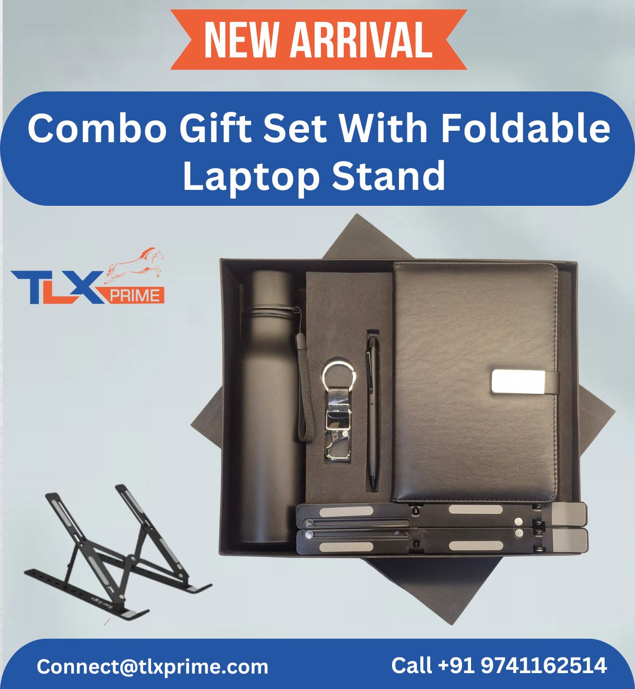 Premium Combo Gift Set With foldable Laptop Stand TLX-SET-502
