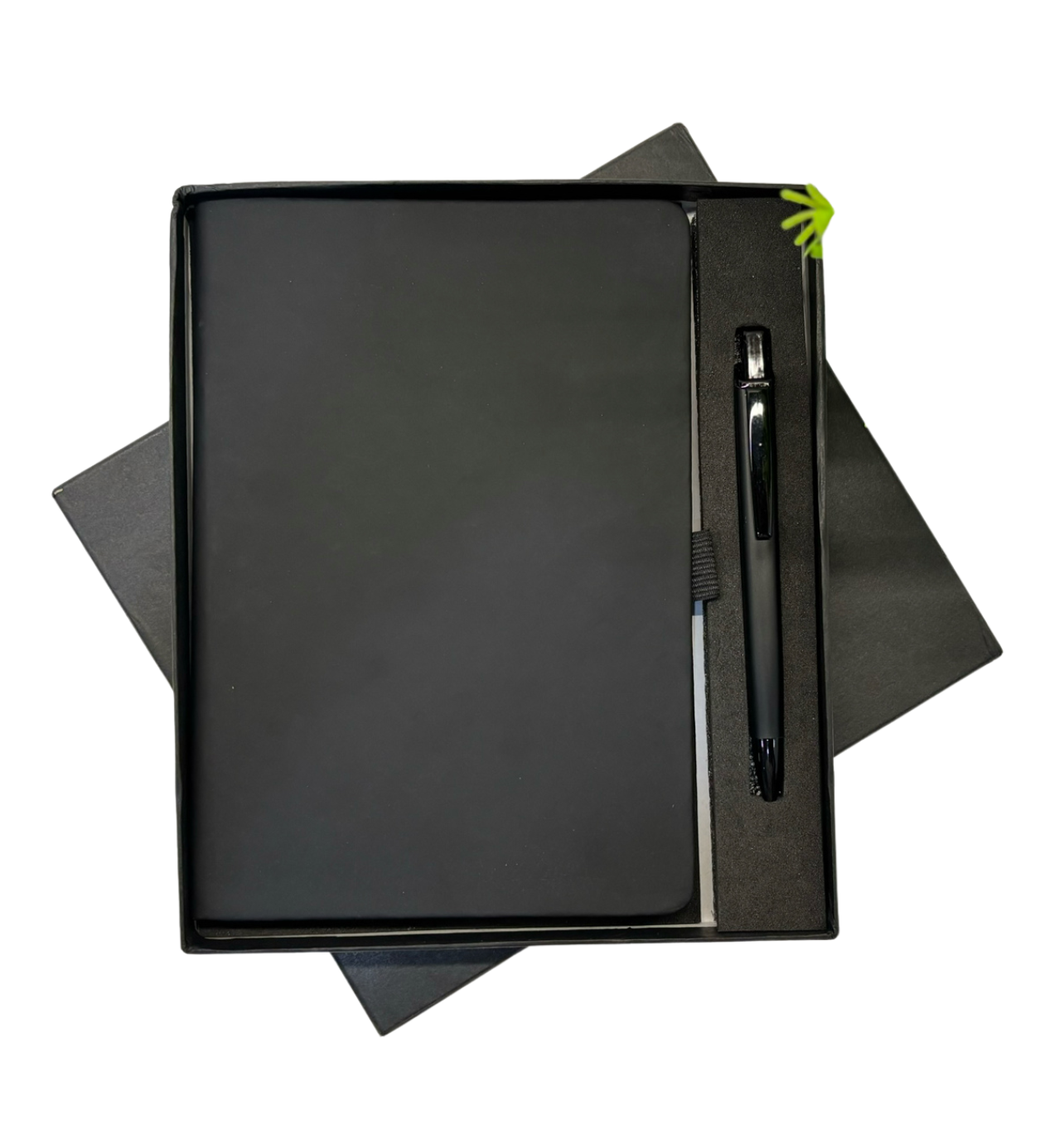 Elastic Notebook A5 With Plastic Pen Combo Set TLX-SET-221 BLACK