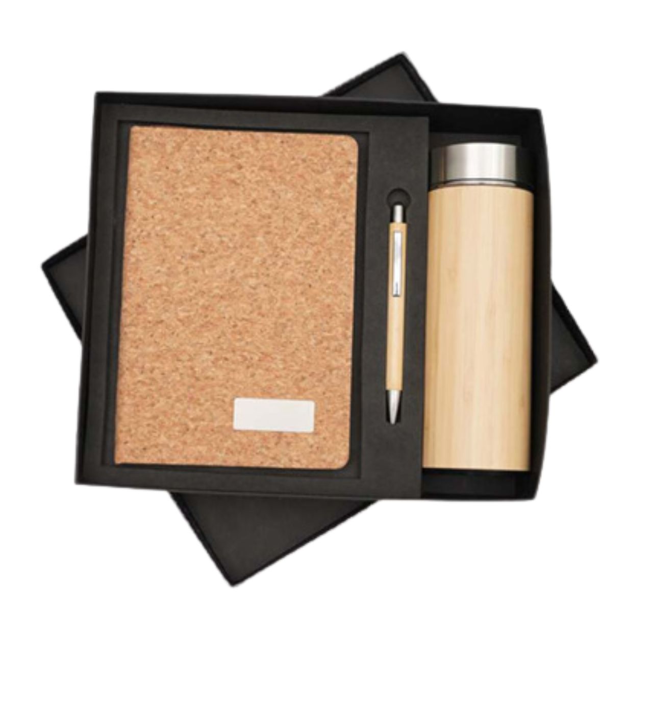 Wooden Combo Gift Set Sustainable Cork Notebook pen Wooden Bottle bottle tlx-set-315