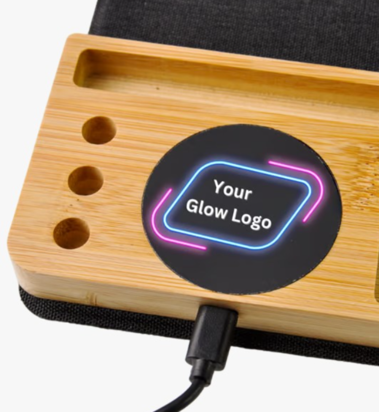 4-in-1 Wireless Charger With Mouse Pad and Glow Logo TLX-004