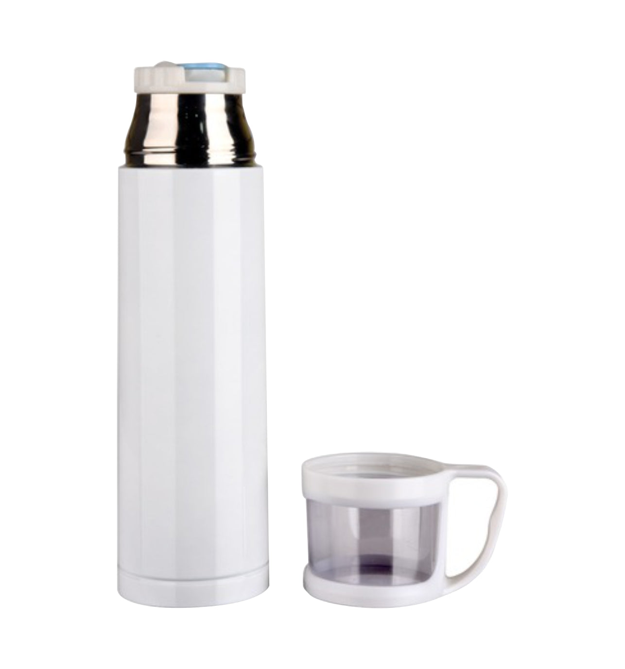 White Stainless Steel Vacuum Cup