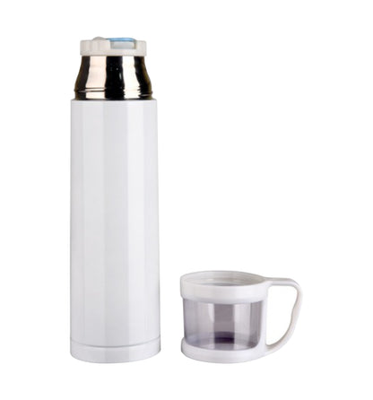 White Stainless Steel Vacuum Cup