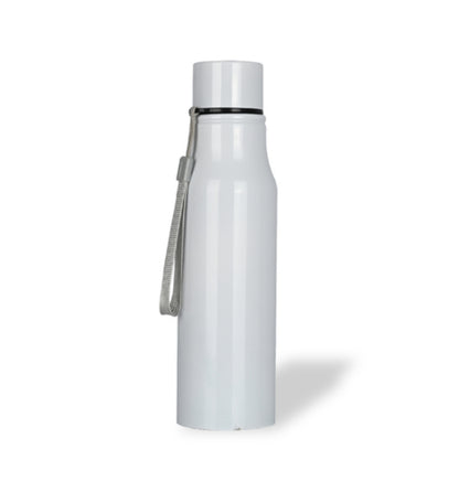 White Stainless Steel Water Bottle- 750 ML