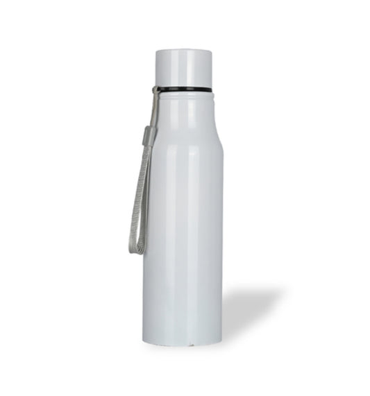 White Stainless Steel Water Bottle- 750 ML