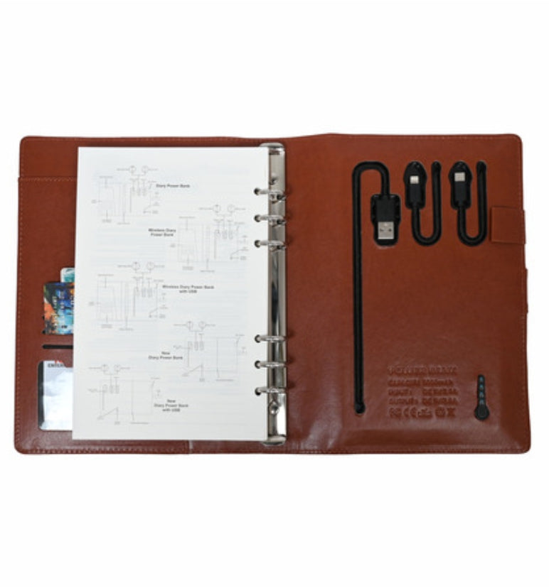 Note Book With Power Bank 5000 mAh