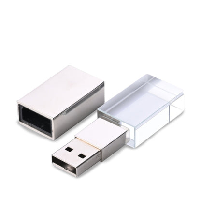 Crystal USB Pen Drive With LED Light 2.0 & 3.0