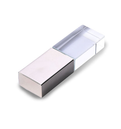 Crystal USB Pen Drive With LED Light 2.0 & 3.0