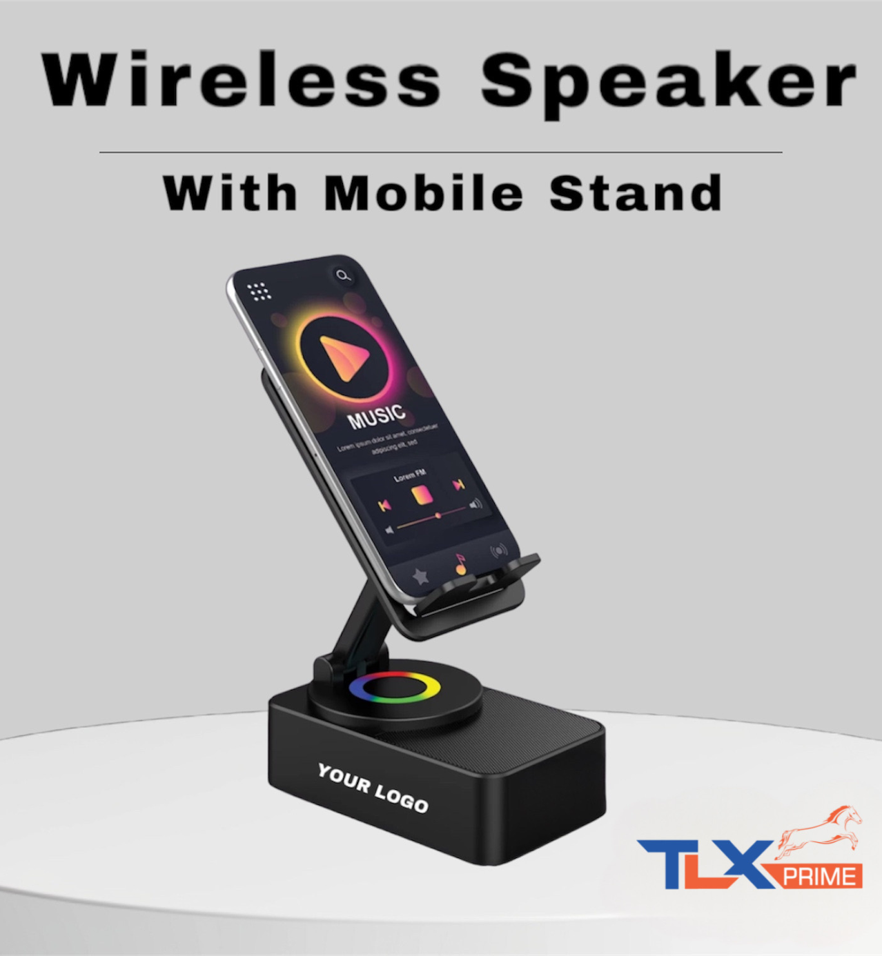 Bluetooth Speaker With Mobile Stand