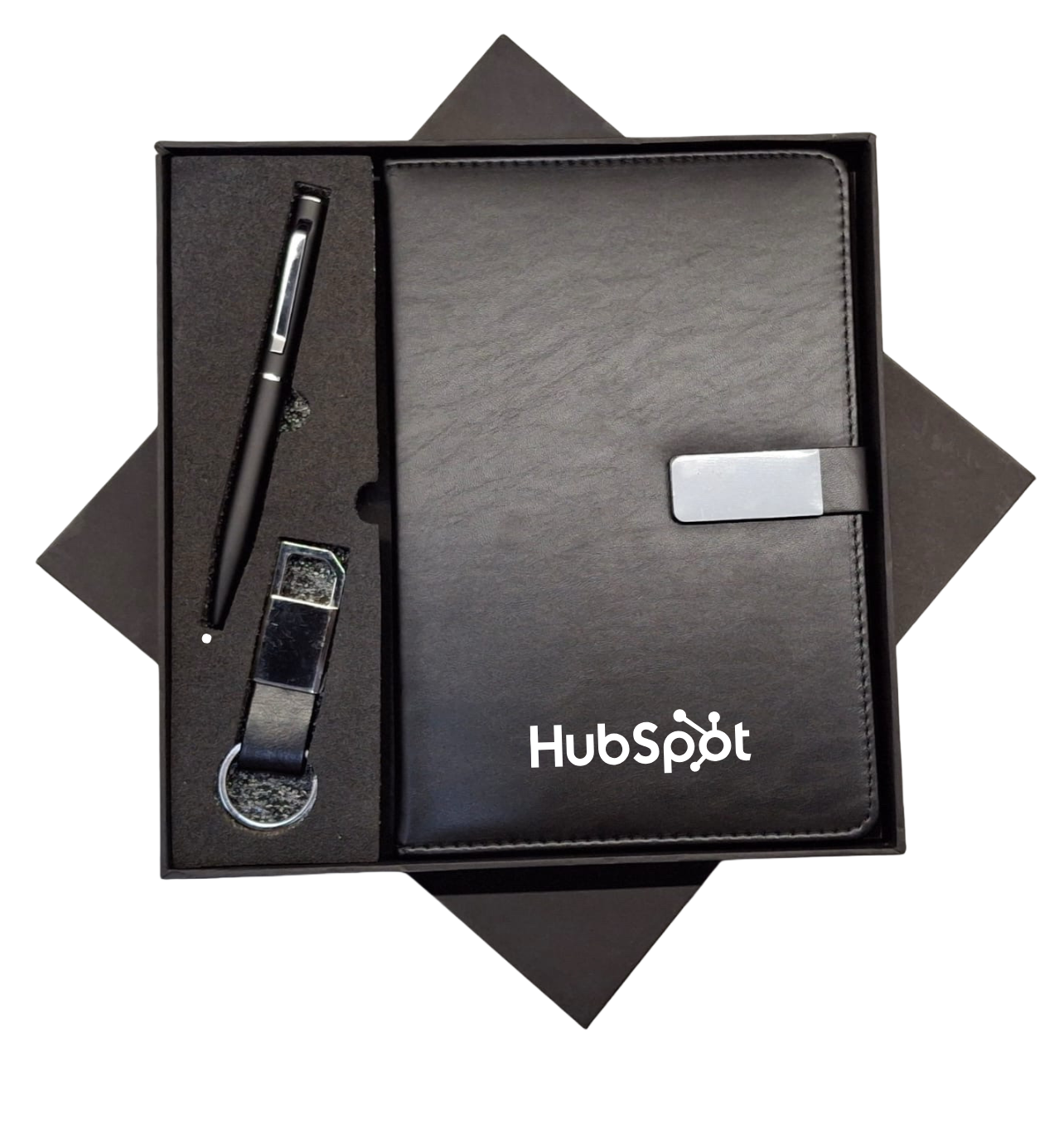 Premium 3 in 1 Comb0 Gift Set Leather Notebook Metal Pen Keychain TLX-SET-301