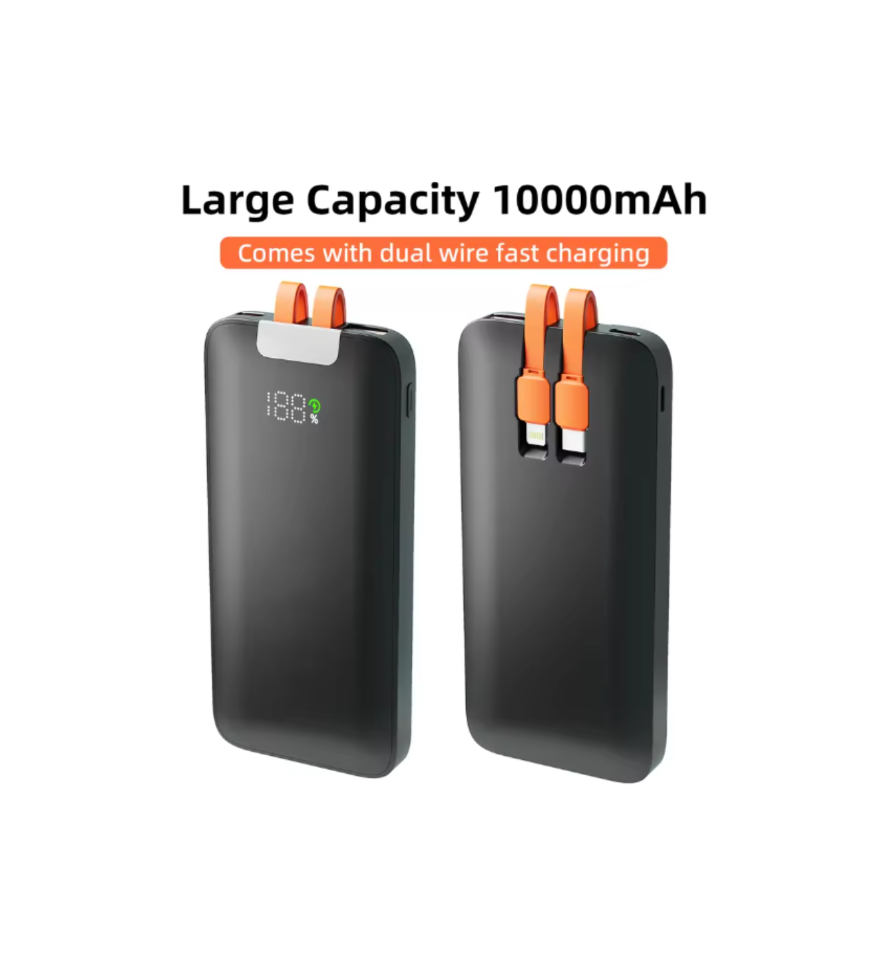 Multi Colored LED Glow Logo Power Bank 10000 mAh TLX-PB-06