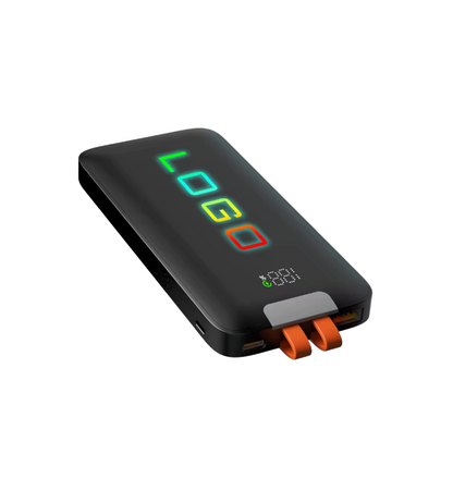 Multi Colored LED Glow Logo Power Bank 10000 mAh TLX-PB-06