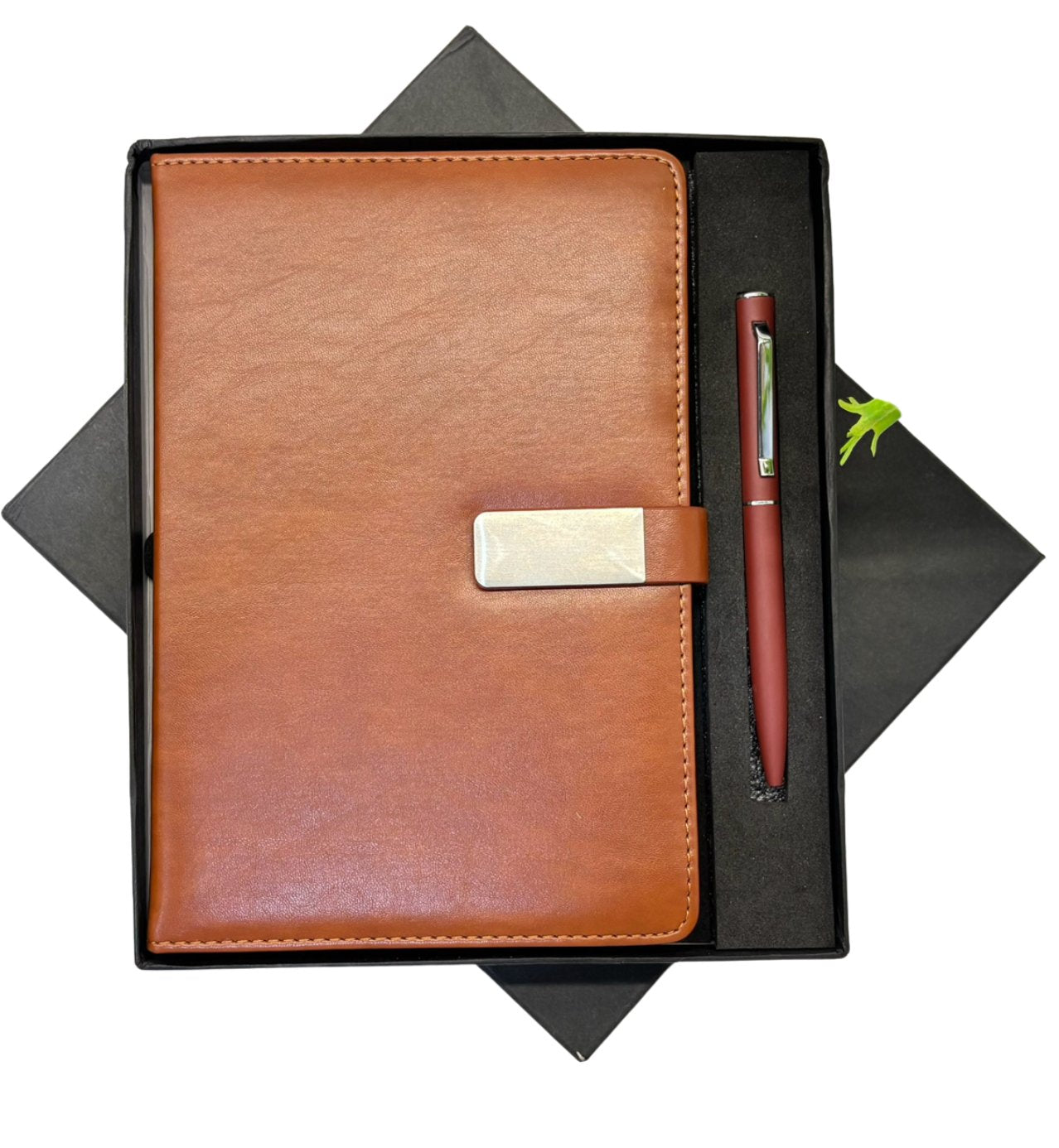 Neo Gift Set 2 in 1 - Premium Leather Notebook & Metal Pen ...