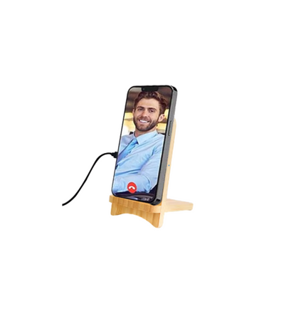 Eco Friendly Phone Stand With Wireless Charger With Glow Logo TLX-003